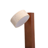 LED Wall Sconce Oak Wood Travertine Stone Modern Rotatable Wall Light Fixture Art Decor for Entryway V1294-YM0901-3119250058412