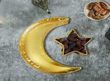 Ramadan Serving Tray with Crescent Moon and Star Food Tray Muslim Islam Mubarak Food Tray for Party V1294-YM0721-10127254