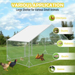 VaKa 3x2x1.95m Metal Walk-in Chicken Coop Rabbit Hutch Cage Hen House Chook Au V465-V51000