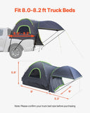 Truck Tent 8.0-8.2ft Waterproof PU2000 Truck Bed Camping Tent 2-3 Person V952-CZZPDZYPK808P1AXAV0