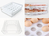 Egg carton - Egg storage box - Kitchen storage box - Double-layered, stackable - Suitable for 40 V1188-MS101-01016-1