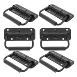 6Pcs Spring Loaded Metal Handles Heavy Duty Black Cabinet Door Pull Handles V1192-AZ-W-27021
