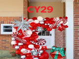Christmas Balloon Arch Tree Kit Candy Cane/Star Foil Dcor V1132-SDLW10-CY029-032