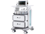 3 Tiers Lab Carts, Lab Utility Cart with 2 Drawers & 1 Top Tray, Mobile Medical Cart with ABS V952-SYSTCECKFBS498TJSV0