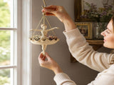 Ballet Dancer Hanging Planter, Elegant Weatherproof Resin Hanging Plant Pot with Hanging Chain, V1366-AZ2-W-17239