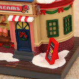 Christmas Light-Up Musical Rotating Ornament Resin & Plastic, Warm Glow with Rotation & Music, V1232-XZYYH-SD-001