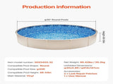 30-ft Round Above Ground Pool Liner, Overlap Pool Liners, Standard Gauge Vinyl, 48-to-54inch Wall V952-YCNCROUND30F838I1V0