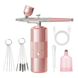 Black Portable Wireless Airbrush Kit, Versatile for Nail Art, Painting, Makeup, and Model Making V1232-MJYSPJ001