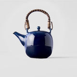 Teapot 11cm Sapphire Blue Glaze V637-C0767