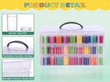 -Painting Storage Container, 3-Tier Stackable Bead Organizer with Carrying Handle, Craft Storage Box V1370-AZ4-07651