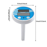 Solar Panel Floating Pool Thermometer With Large Digital Display For Accurate Temperature Readings V1366-AZ2-W-16686