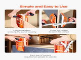 Double Handed Stone Carrying Clamps, 299 kg Load Capacity, 2 Pack Granite Panel Carriers Lifting V952-JSSTSK660LBSAAF82001V0