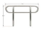 Kartrite Aluminium Safety Handrails for Kartrite 3ft Wheelchair Ramp WCR-01H-3FT-HND