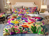 Vibrant Botanical Garden Quilt / Doona / Duvet Cover set V745-AQ043801E3