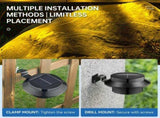 Solar Powered Smart Wall Light with Auto Dusk-to-Dawn Sensor, IP65 Waterproof Fence & Garden Accent V1341-ZY-6PK4YY23-8PCS-WHITEHOUSINGCOOLWHITELIGHT