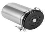 Stainless Steel Sealed Tank MoistureProof Coffee Bean Tea Storage Pot with Air Evacuation V1294-YM0901-3118200183912