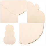 8Pcs DIY Unpainted Wooden Pumpkin Discs for Fall Decor and Versatile Holiday Craft Use V1370-AZ4-14440