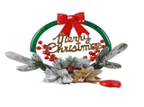 Christmas Wreath Lightation Artificial Red Berry Pine Needle LED Lighted Christmas Wreath V1294-YM0901-3119240059612