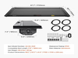 Retractable Tonneau Cover, 5.5 ft Retractable Tonneau Cover with Built-in Drainage Pipe for V952-SSHBXGZDKTOYIUNRNV0