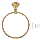 Wall Mounted Towel Ring Heavy Duty Antique Brass Towel Holder for Bathroom Accessories V1294-YM0626-3112220085311