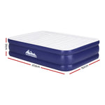 Weisshorn Air Mattress Queen Inflatable Bed Air bed 51cm AMAT-PIP01-51-Q-WHDBL