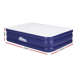 Weisshorn Air Mattress Queen Inflatable Bed Air bed 51cm AMAT-PIP01-51-Q-WHDBL