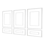 Wall Molding 3 Pack, Wainscoting Panels Kit with Dual-Line Wide & Narrow Profile, Lightweight V952-QMSTJBYXWS319E0MN001V0
