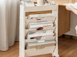 Classroom Bookshelf Multilayer with Universal Wheel Book Storage Shelving for Living Room V1294-YM0512-3117220266611