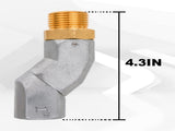 (1" NPT, 2PCS) Fuel Hose Swivel 360 Rotating Connector for Fuel Transfer Pump Fuel Nozzle Multi V1258-DP02-WO-155
