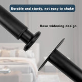 4 Pcs Foot of Bed Black, Sofa Foot, Armoire of Sommier of Bed Liaison MeTal ReGlables in MeTal V1237-MS-626-405