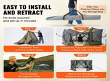 Pop Up Gazebo Tent, Pop-Up Screen Tent 6 Sided Canopy Sun Shelter with 6 Removable Privacy Wind V952-ZPSLTJLS10X1F6ZWMV0