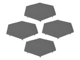 4pcs Stepping Stones Outdoor with 24pcs Ground Stakes Weather Resistant Decorative Stone for Garden V1294-YM0901-3111240178912