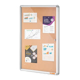 VEVOR 36"x24" Enclosed Cork Board with Aluminum Frame Lockable Bulletin Board V952-RMB36X24WLBKUYH3DV0