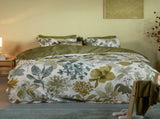 Bedding House Lilian Green 100% Cotton Percale Quilt Cover Set Queen V442-HIN-QUILTCS-LILIAN-GREEN-QS
