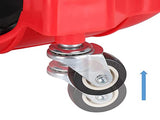 1 Pair Set Red Multi-Function Knee Pads with Swivel Wheels Comfortable Knee Protection Ideal V888-ELOSUNG17565