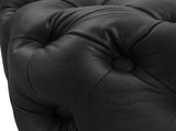 Black Leathaire Ottoman-Rectangular V264-OTM-801L-BLK-NA-1
