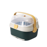 Baby Bottle Drying Rack Nursing Bottle Storage Box Container with Swivel Vent Dust Cover Drain Tray V1294-YM0524-3117220116112