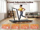 Everfit Treadmill Electric Walking Pad Incline Under Desk 380mm Black TMILL-380H-INC-BK