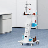 VEVOR Trolley Cart Dental Lab Mobile Rolling Serving Cart 3 Layers with Socket V952-SYSSTCB4Q23534XEFV3