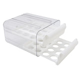 Egg Drawer Double Layer Transparent 32 Lattice Large Capacity Egg Storage Box for Refrigerator White V1294-YM0716-3118220147113