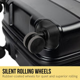 Olympus Artemis 20in Hard Shell Suitcase ABSPC Jet Black LUG-03Q-20-BK