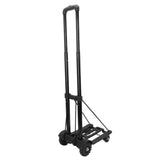 Folding Hand Truck 4 Wheels Iron Tube 99.2 Lb Load Bearing Foldable Luggage Trolley Cart for Travel V1294-YM0901-3111240230911