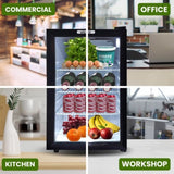 Kolner 70L Mini Bar Fridge Glass Door Beverage Cooler Wine Drinks Refrigerator FDG-YGE-BC-70L