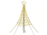 Jingle Jollys Solar Christmas Tree 2.1m 320 LED Net Lights Xmas Trees Decoration XMAS-FAIRY-SOLAR-NET-7FT-WARM