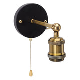Retro Wall Sconce E27 E26 Iron Adjustable Vintage Wall Mounted Lamp Lighting Fixture Set with Switch V1294-YM0703-3119230086911