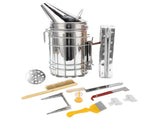 9Pcs/Set Beehive Smoker Kit with Bee Brush Yellow Needle Scratcher Serrated Blade Queen Bee Clips V1294-YM0714-3111210231611