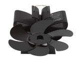 Stove Fan 6 Blades Greater Air Volume Low Noise Operation Wear Resistance Fireplace Fan Black S V1294-YM3117220218111-0421