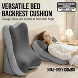 Slow Rebound Memory Foam Ergonomic Support Pillow Four-Zone Support Fits Body Curves, 90&deg Triangle V1232-DGCKZ-004