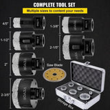 Diamond Bits 6PCS Diamond Hole Saw 20/35/40/50/55/68mm Tile Hole Saw Kit Vacuum Brazed Diamond V952-JTQHJGSKZTJ62RWI8V0