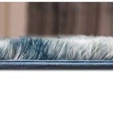 200x300cm Large Floor Soft Blue Fluffy Rug Modern Area Carpet for Bedroom & Lounge V63-838391